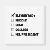 Abschluss der Grundschule Präsidentin Magnet (Vorne)