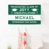 Abschluss der Grünen und Weißen Schule Banner (Insitu)