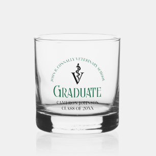 Abschluss der grünen Veterinärschule Custom Whiskyglas