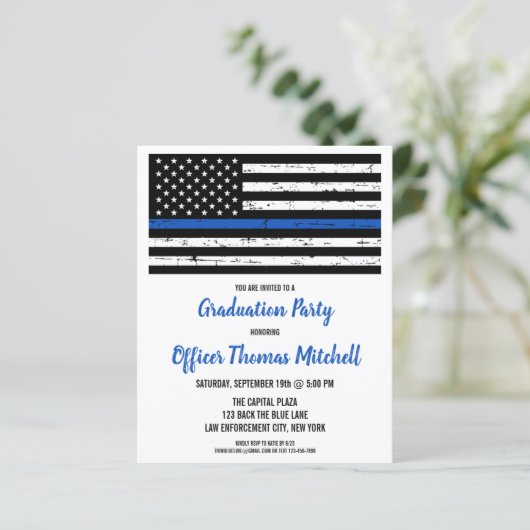 Abschluss der Haushaltspolizei Einladung von Thin (Stehend Vorderseite)