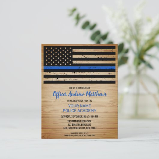 Abschluss der Haushaltspolizei Einladung von Thin  (Stehend Vorderseite)