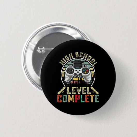 Abschluss der High School Button (Vorne & Hinten)