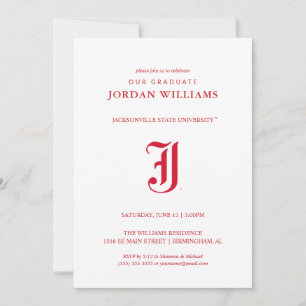 Abschluss der Jacksonville State University Ankündigung