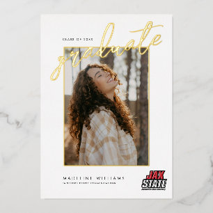 Abschluss der Jacksonville State University Folieneinladung