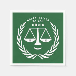 Abschluss der Jurastube Anwalt Napkins Serviette