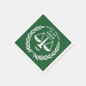 Abschluss der Jurastube Anwalt Napkins Serviette (Ecke)