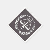 Abschluss der Jurastube Anwalt Napkins Serviette (Ecke)