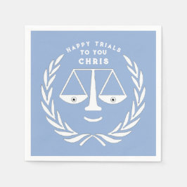 Abschluss der Jurastube Anwalt Napkins Serviette