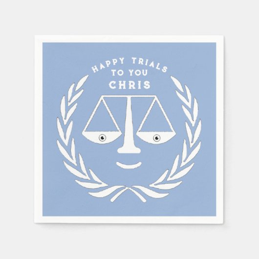 Abschluss der Jurastube Anwalt Napkins Serviette (Vorderseite)