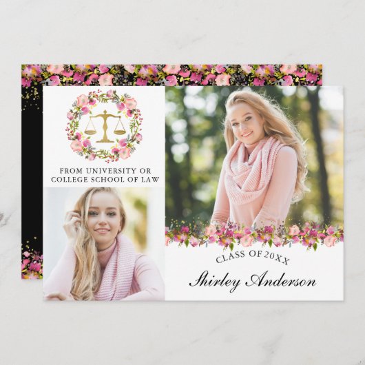 Abschluss der Jurastube Floral 2 Foto Ankündigung (Vorne/Hinten)