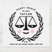 Abschluss der Juristischen Fakultät 2025 Schaumweinetikett (Einzelnes Label)