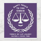 Abschluss der Juristischen Fakultät 2025 Weinetikett (Einzelnes Label)