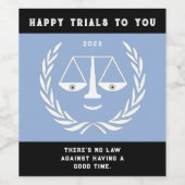 Abschluss der Juristischen Fakultät 2025 Weinetikett (Einzelnes Label)