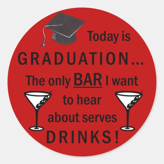 Abschluss der Juristischen Fakultät Bar Exam Funny Runder Aufkleber (Vorderseite)