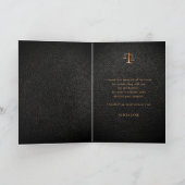 Abschluss der Juristischen Fakultät - elegantes Fo Dankeskarte (Innenseite)