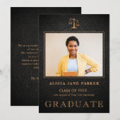 Abschluss der Juristischen Fakultät, Foto Ankündigung (Vorne/Hinten)