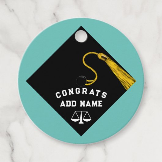 Abschluss der Juristischen Fakultät Geschenkanhänger (Vorderseite)