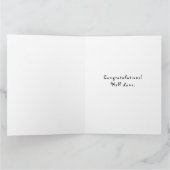 Abschluss der juristischen Fakultät Karte (Innenseite)