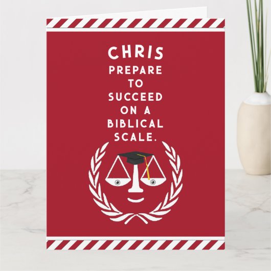 Abschluss der juristischen Fakultät Karte (Vorderseite)