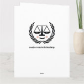 Abschluss der Juristischen Fakultät Karte (Rückseite)