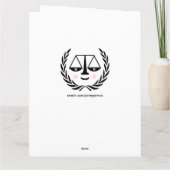 Abschluss der Juristischen Fakultät Karte (Rückseite)