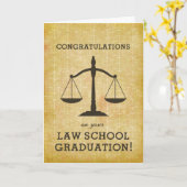 Abschluss der juristischen Fakultät mit benutzerde Karte (Gelbe Blume)