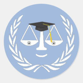 Abschluss der Juristischen Fakultät Runder Aufkleber