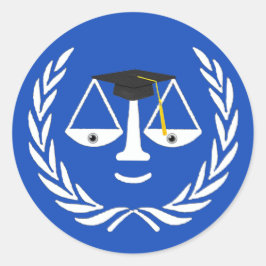 Abschluss der Juristischen Fakultät Runder Aufkleber