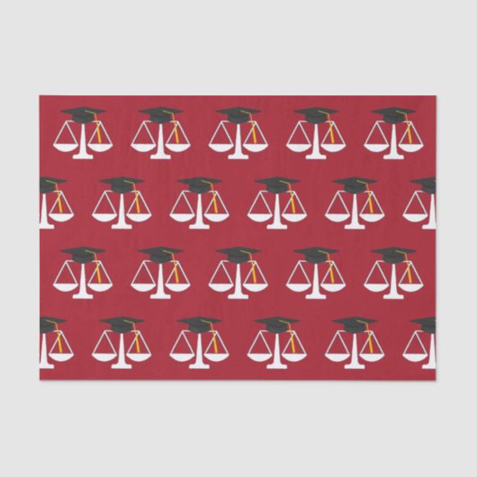 Abschluss der Juristischen Fakultät Seidenpapier (Vorderseite)