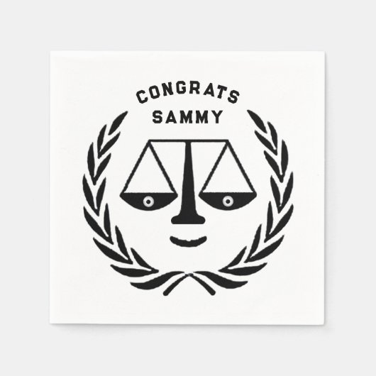 Abschluss der Juristischen Fakultät Serviette (Vorderseite)