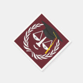 Abschluss der Juristischen Fakultät Serviette (Ecke)