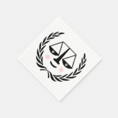 Abschluss der Juristischen Fakultät Serviette (Ecke)