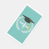 Abschluss der Juristischen Fakultät Serviette (Ecke)