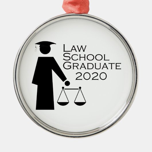 Abschluss der Juristischen Schule 2020 Ornament Aus Metall (Vorne)