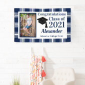 Abschluss der Kariert School of Navy White Banner (Insitu)