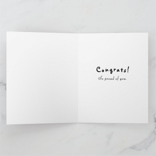 Abschluss der Katholischen Schule Karte (Innenseite)