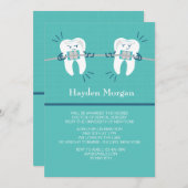 Abschluss der Kieferorthopädie Einladung (Vorne/Hinten)