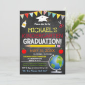 Abschluss der Kinder - Einladung (Stehend Vorderseite)