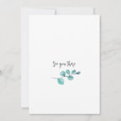 Abschluss der Kindergärten Minimalistische Vegetat Einladung (Rückseite)