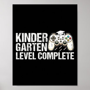 Abschluss der Kindergarten-Stufe 2025 Gamer Poster