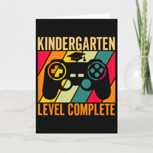 Abschluss der Kindergarten-Stufe Retro-Abschluss 2 Karte