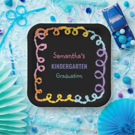 Abschluss der Kindergartenschule Pappteller (Party)