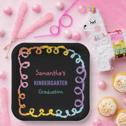 Abschluss der Kindergartenschule Pappteller (Party)