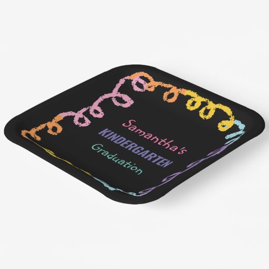 Abschluss der Kindergartenschule Pappteller (Gewinkelt)