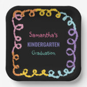 Abschluss der Kindergartenschule Pappteller (Vorderseite)