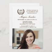 Abschluss der klassischen Jurastufe Einladung (Vorne/Hinten)