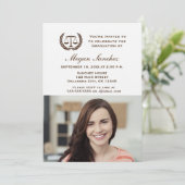 Abschluss der klassischen Jurastufe Einladung (Stehend Vorderseite)