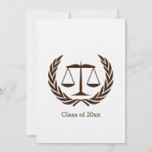 Abschluss der klassischen Jurastufe Einladung (Rückseite)