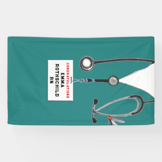 Abschluss der Krankenpflege Banner (Horizontal)