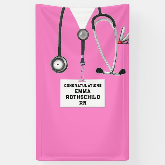 Abschluss der Krankenpflege Banner (Vertikal)